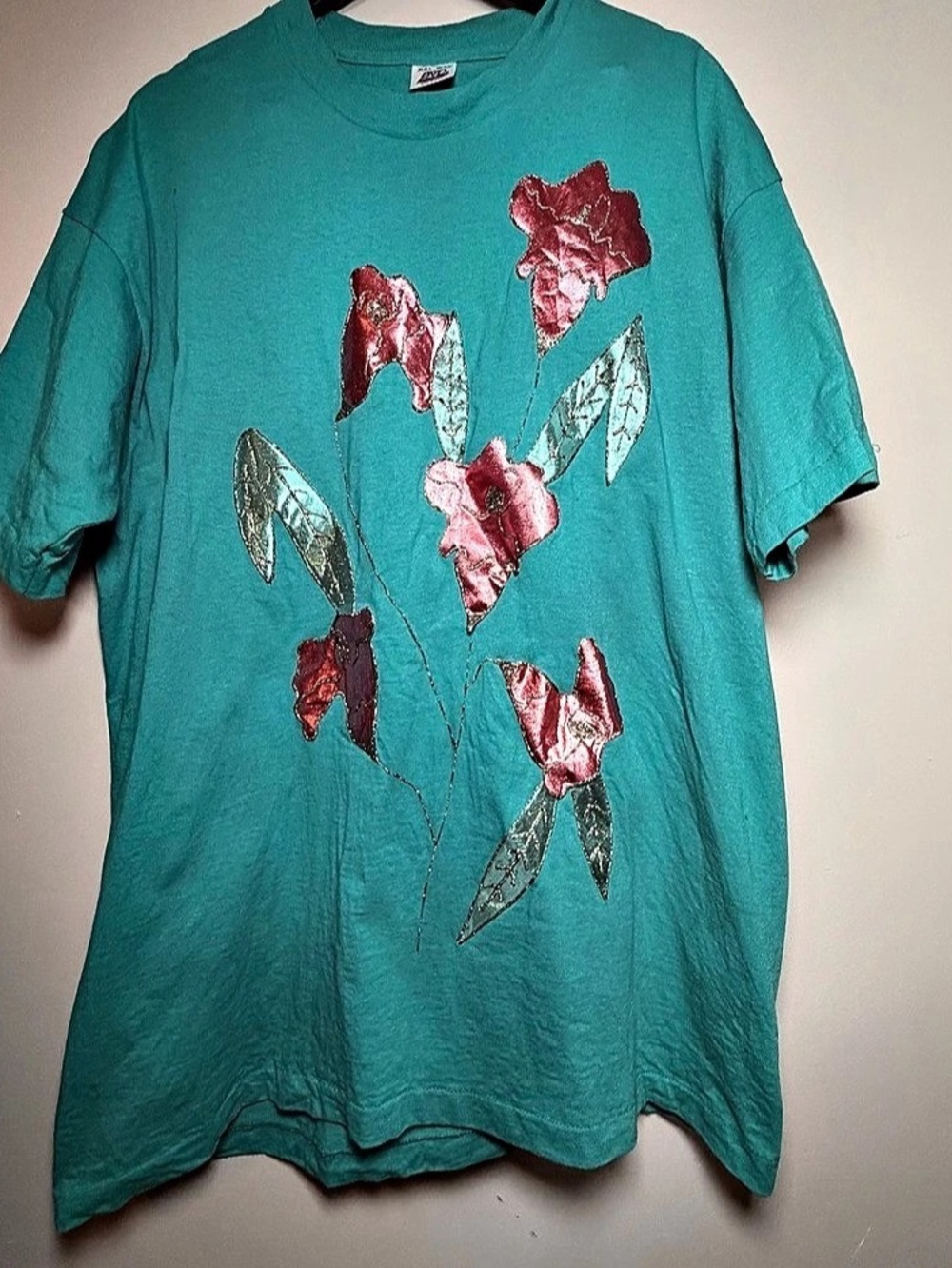 B.V.D. Floral Short Sleeve Tee in Blue